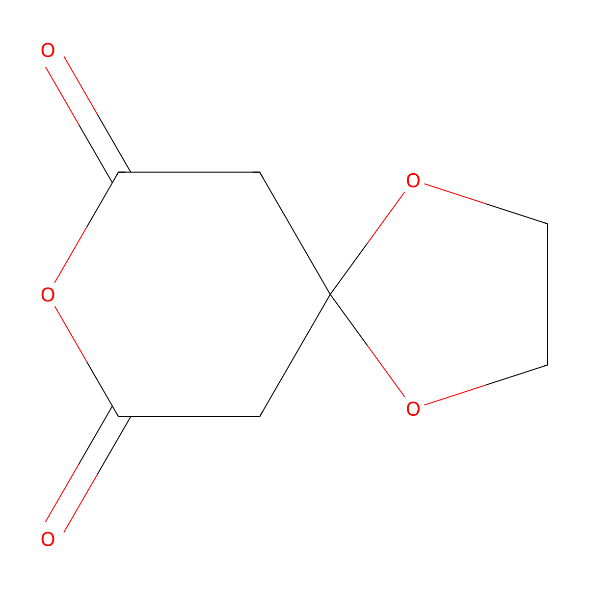 1,4,8-Trioxaspiro[4.5]decane-7,9-dione molecular structure, CAS 32296-88-1