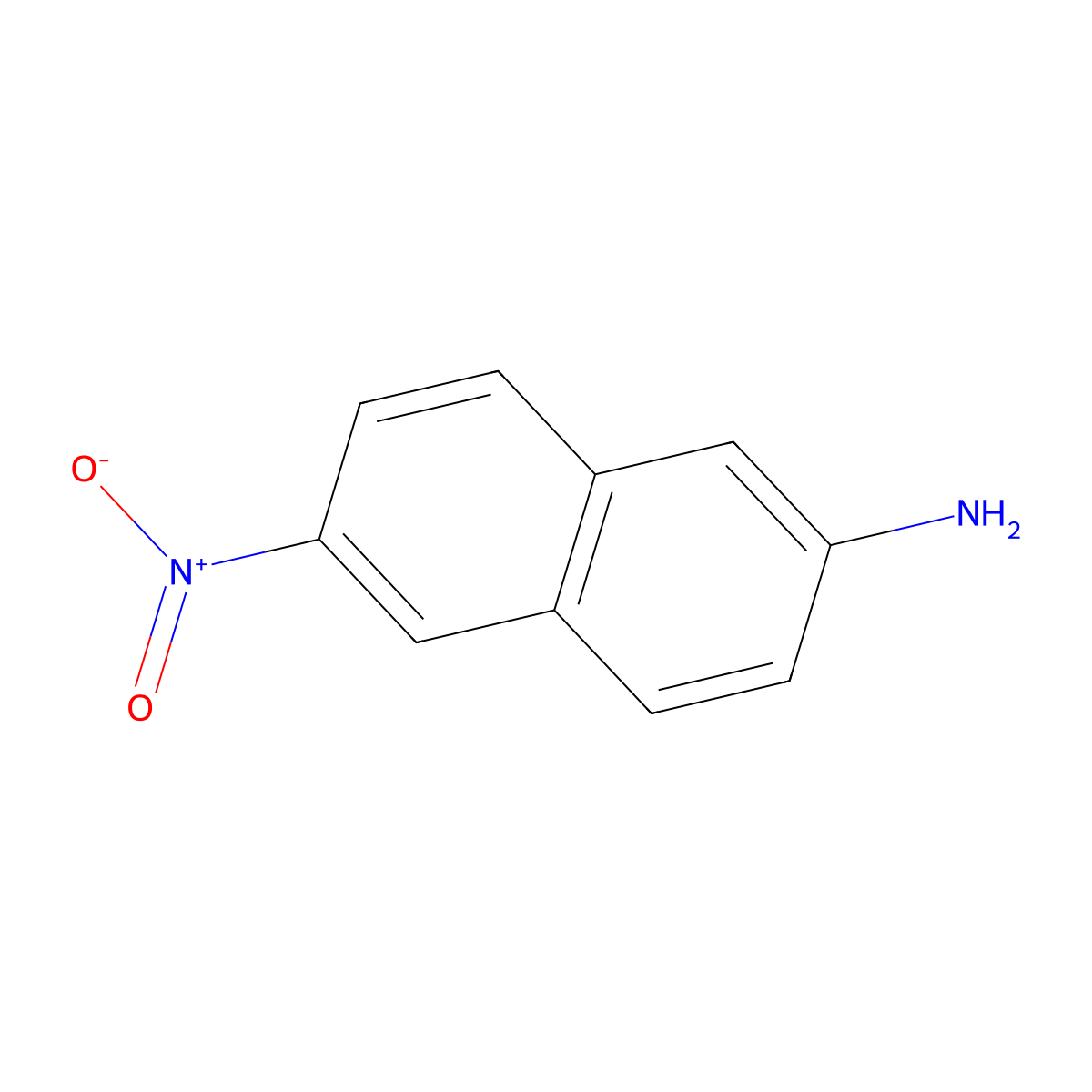 6-Nitronaphthalen-2-amine molecular structure, CAS 3230-35-1