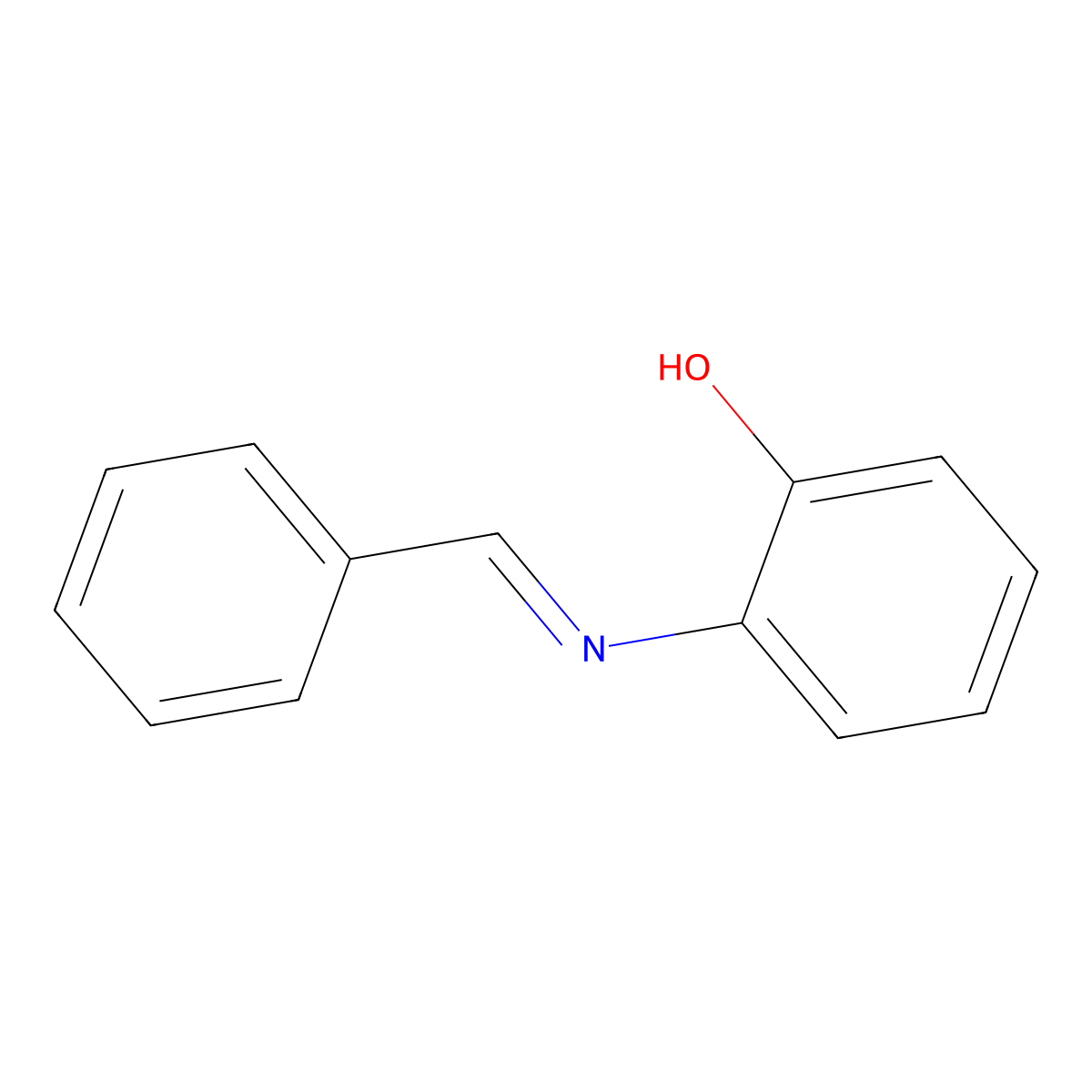 2-(Benzylideneamino)phenol molecular structure, CAS 3230-45-3