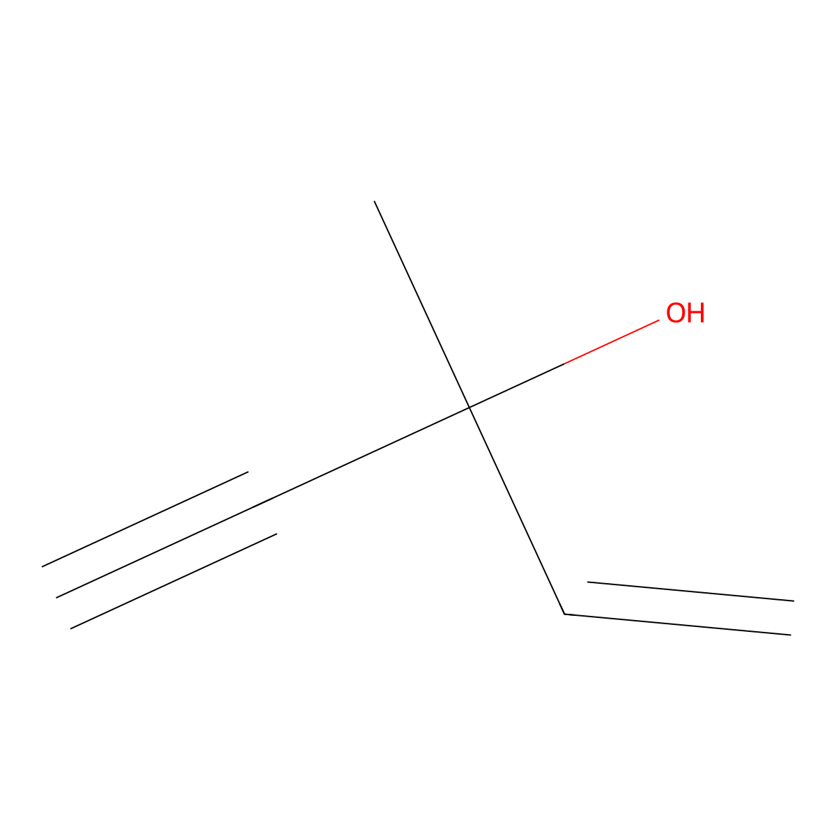3-Methylpent-1-en-4-yn-3-ol molecular structure, CAS 3230-69-1