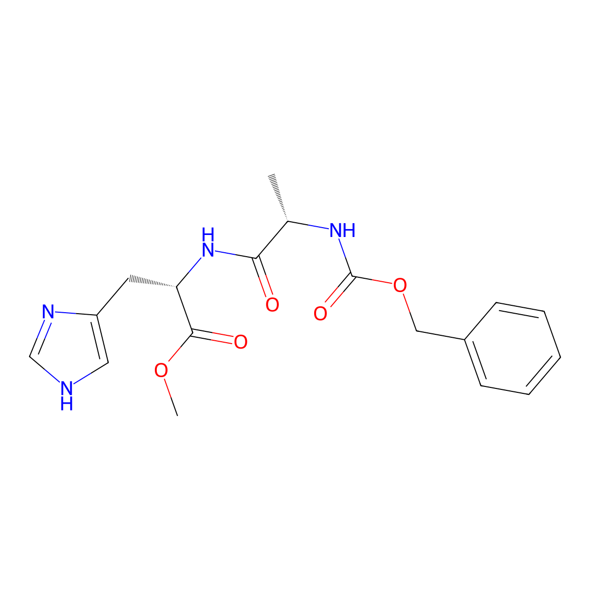 Z-Ala-his-ome molecular structure, CAS 32303-82-5