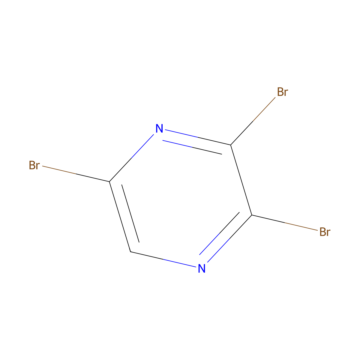 2,3,5-Tribromopyrazine molecular structure, CAS 32314-09-3