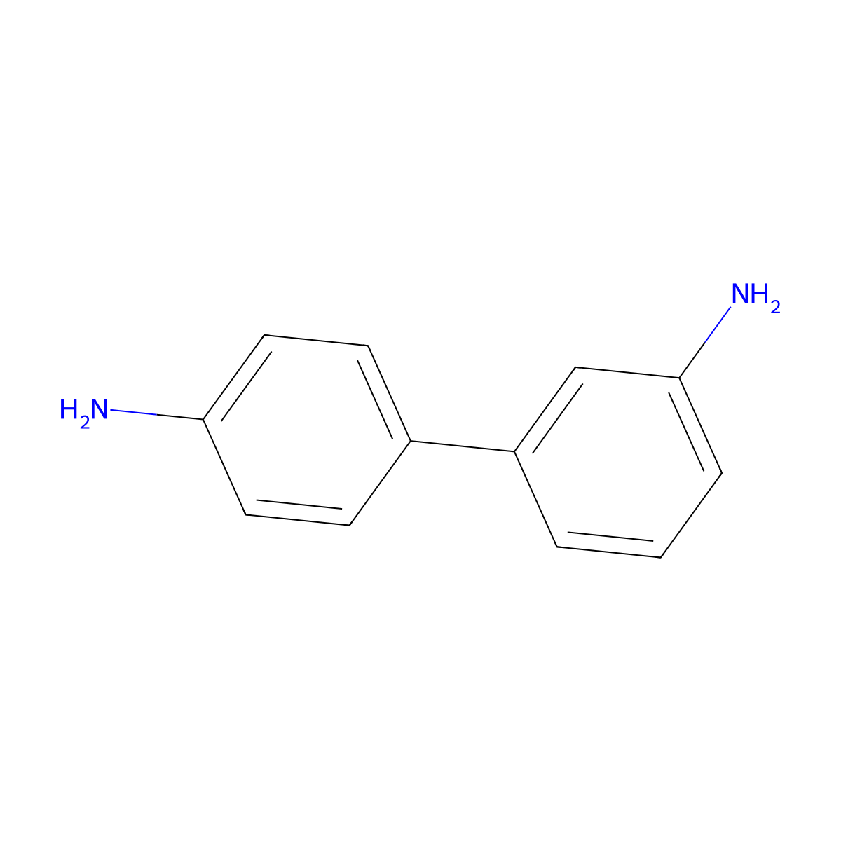 (1,1'-Biphenyl)-3,4'-diamine molecular structure, CAS 32316-90-8