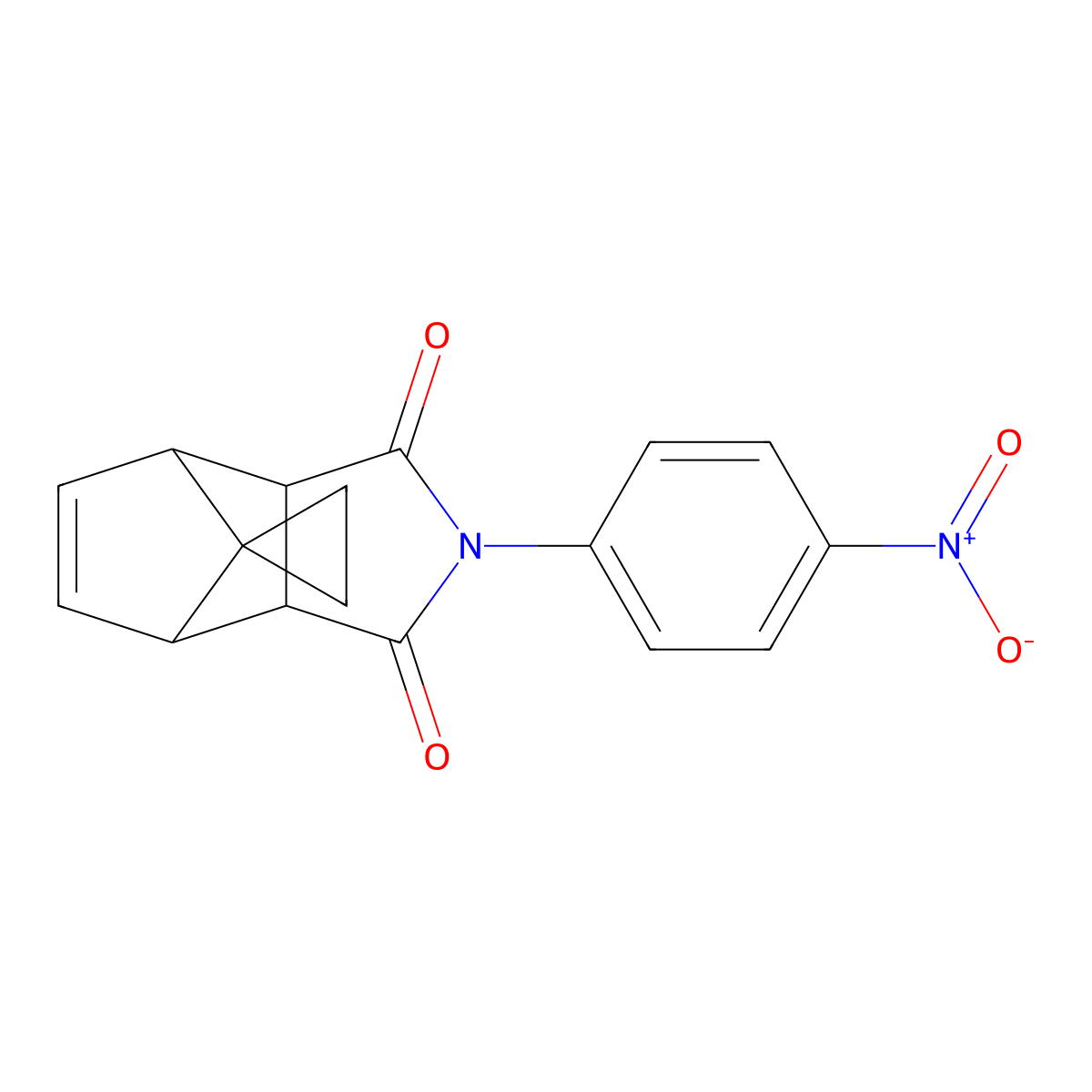 4-(4-Nitrophenyl)-spiro[4-azatricyclo[5.2.1.0~2,6~]dec[8]ene-10,1'-cyclopropane]-3,5-dione molecular structure, CAS 323178-94-5