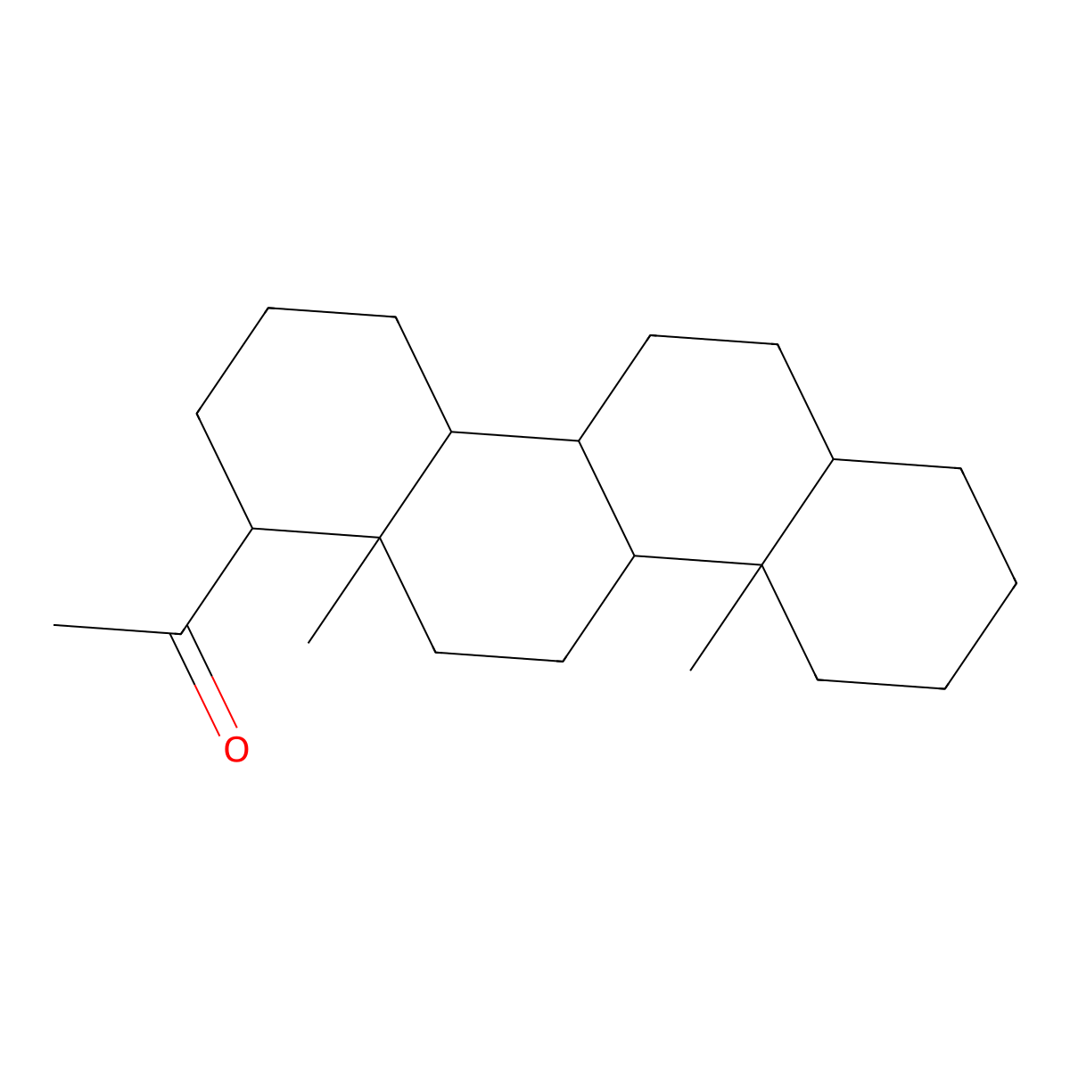 D-Homopregnan-20-one, (5alpha)- molecular structure, CAS 32318-95-9