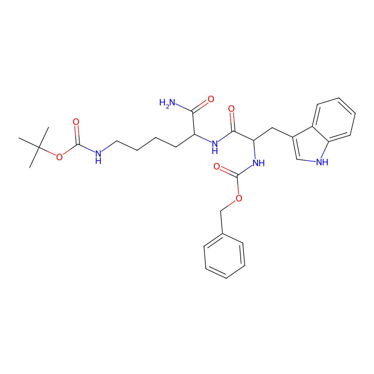 Z-Trp-Lys(Boc)-NH2 molecular structure, CAS 323187-30-0