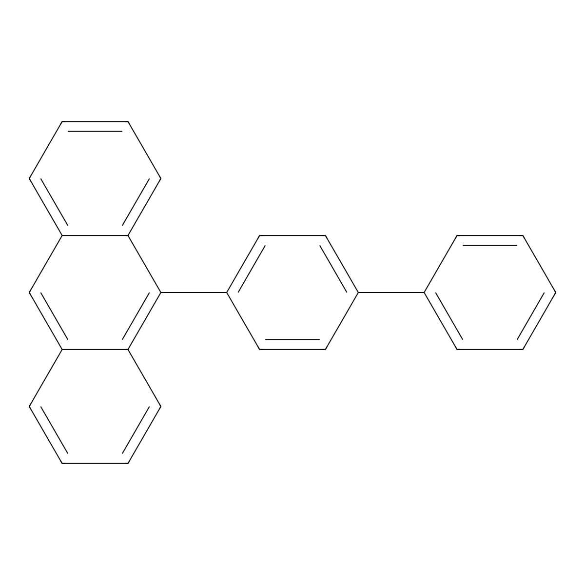 9-([1,1'-Biphenyl]-4-yl)anthracene molecular structure, CAS 323195-31-9