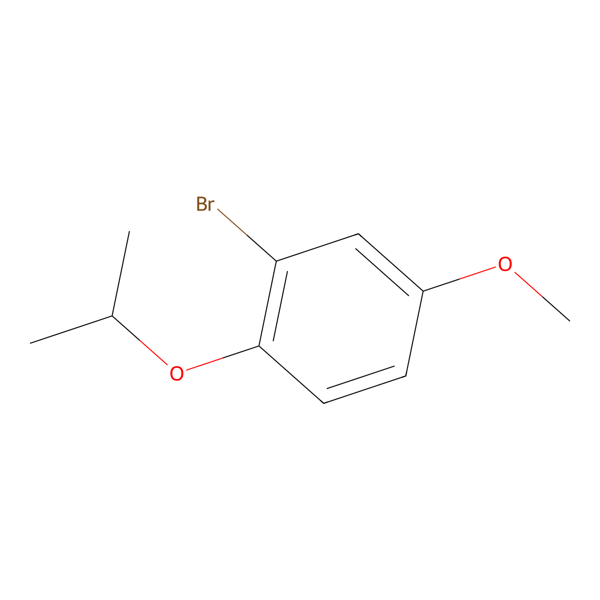2-Bromo-4-methoxy-1-(1-methylethoxy)benzene molecular structure, CAS 323197-97-3