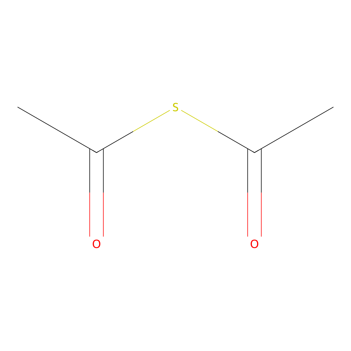Acetic thioanhydride molecular structure, CAS 3232-39-1