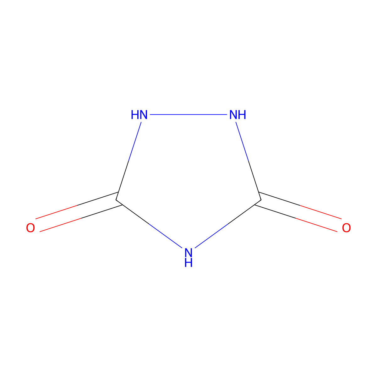 Urazole molecular structure, CAS 3232-84-6