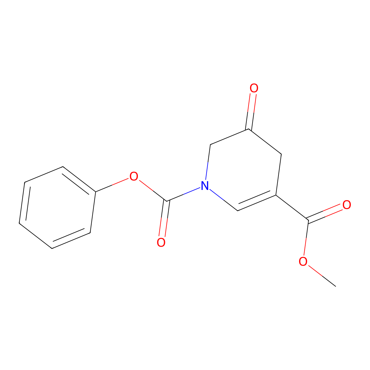 3-Methyl 1-phenyl 5-oxo-5,6-dihydropyridine-1,3(4H)-dicarboxylate molecular structure, CAS 323201-20-3