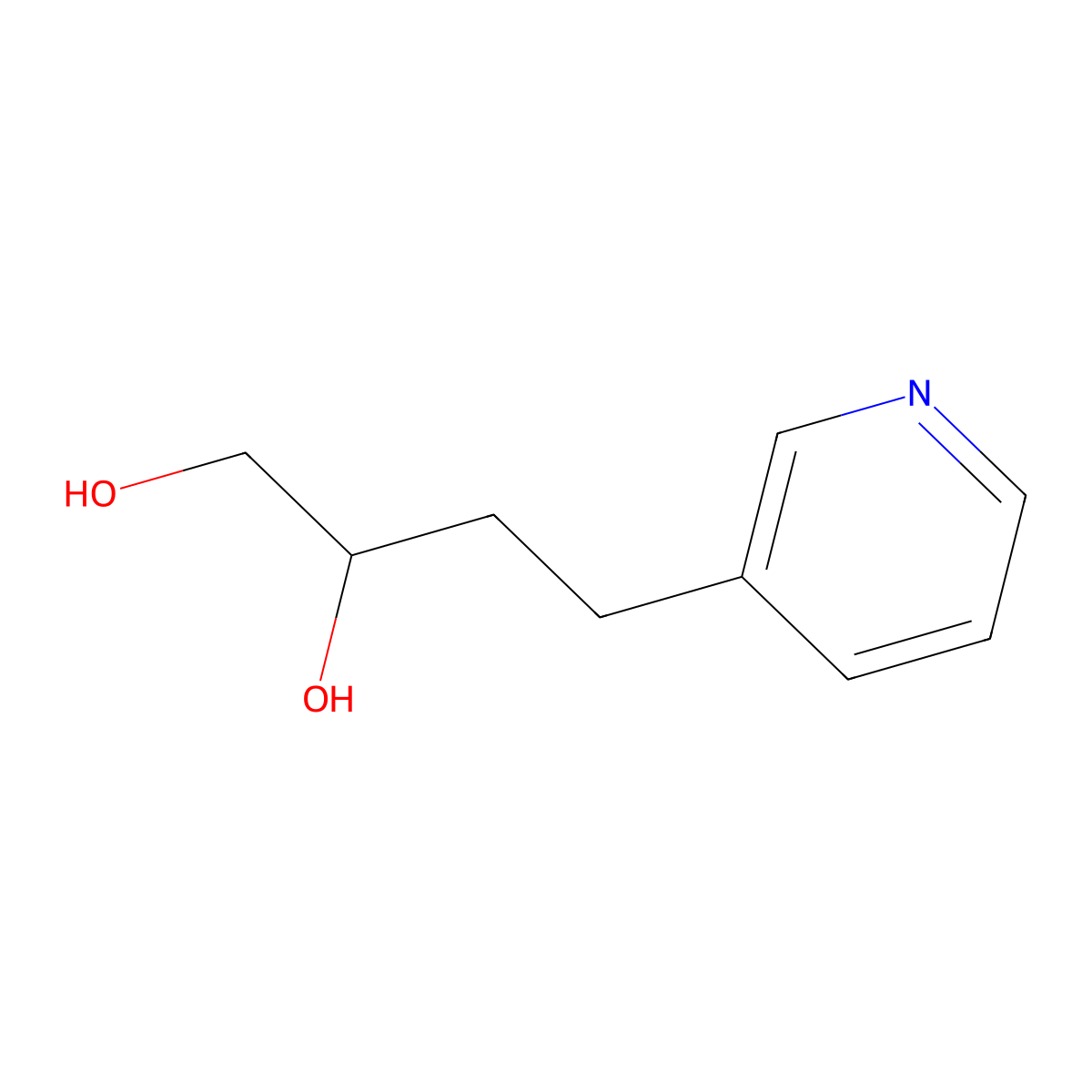4-(3-Pyridyl)-1,2-butanediol molecular structure, CAS 323202-03-5