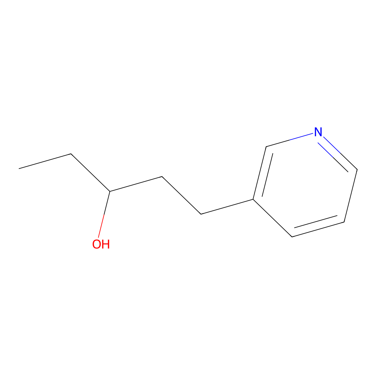 1-(Pyridin-3-yl)pentan-3-ol molecular structure, CAS 323202-04-6