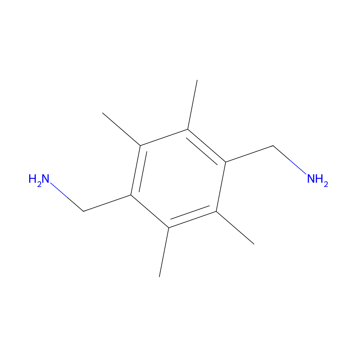 Hexamethylbenzene-alpha1,alpha4-diamine molecular structure, CAS 32321-30-5
