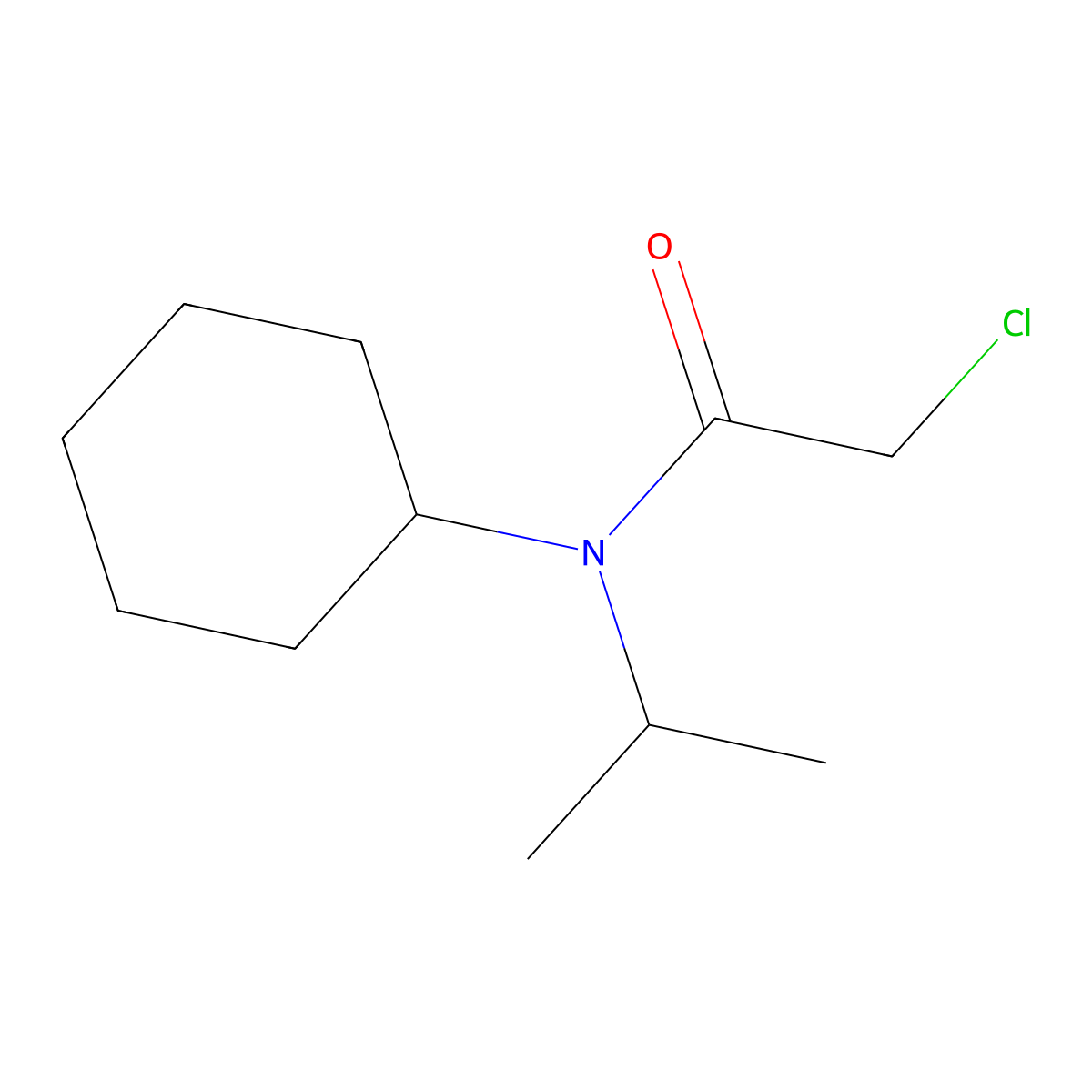 2-Chloro-N-cyclohexyl-N-isopropyl-acetamide molecular structure, CAS 32322-31-9