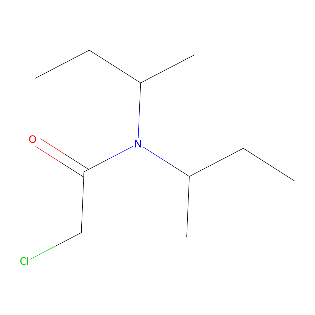 N,N-di-sec-butyl-2-chloroacetamide molecular structure, CAS 32322-33-1