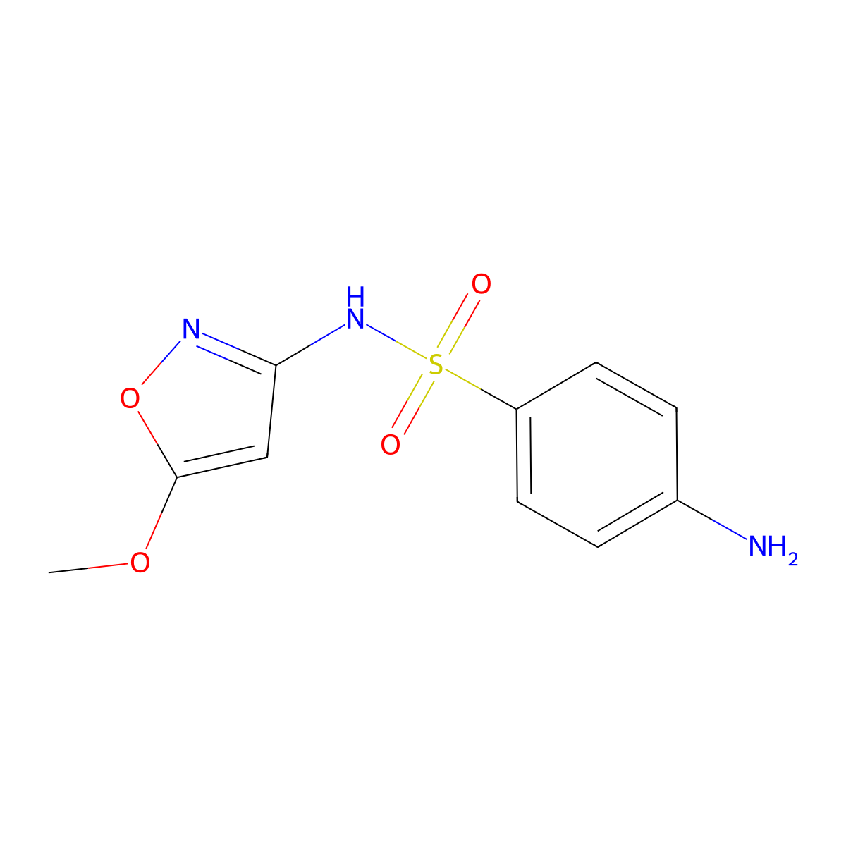 N1-(5-Methoxyisoxazol-3-yl)sulphanilamide molecular structure, CAS 32326-14-0