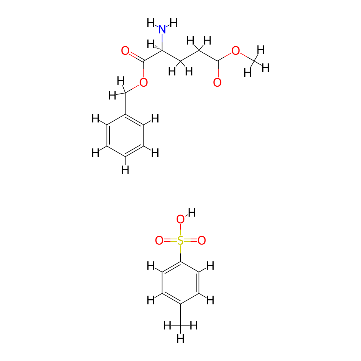 H-Glu(ome)-obzl tos molecular structure, CAS 32326-55-9