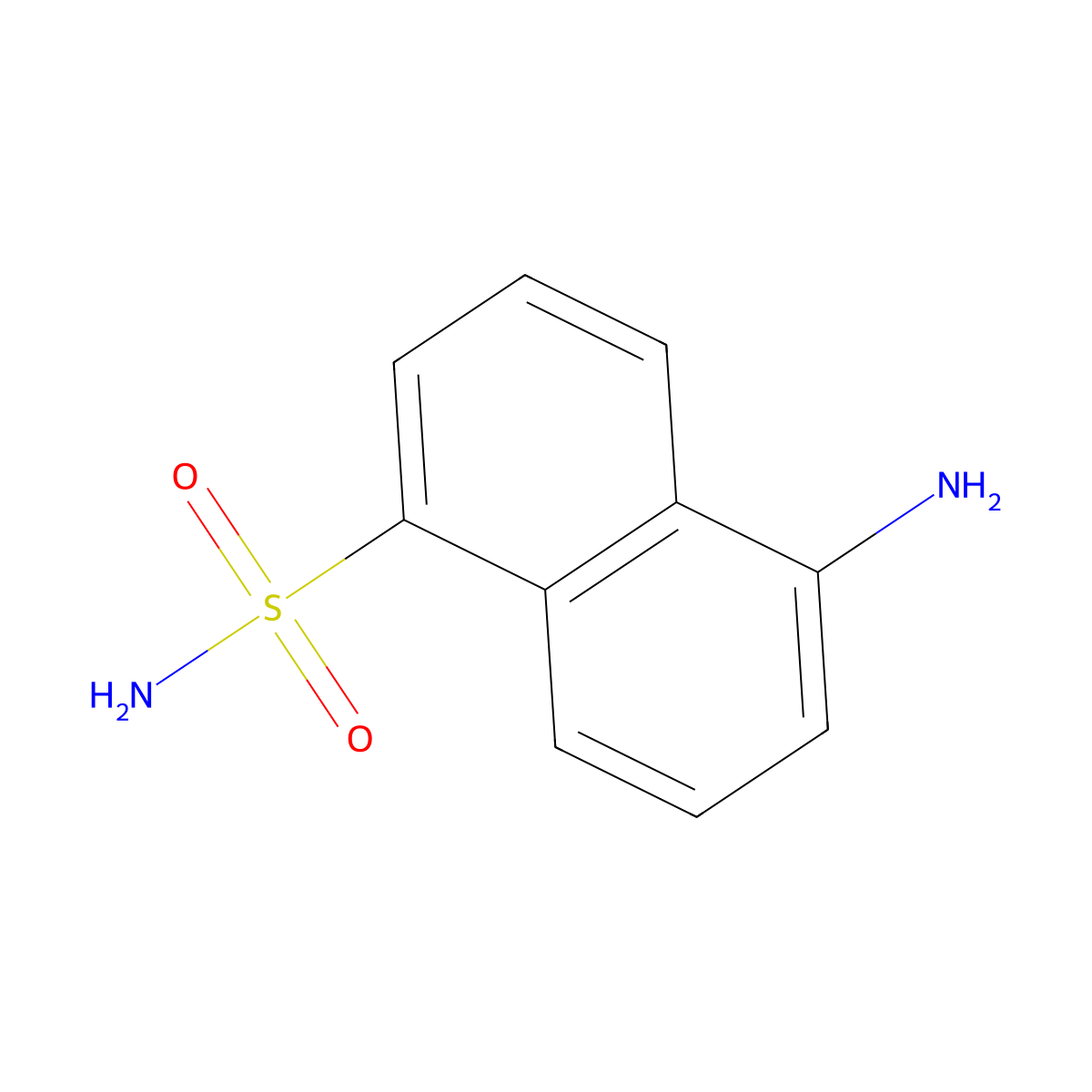 5-Aminonaphthalene-1-sulfonamide molecular structure, CAS 32327-47-2