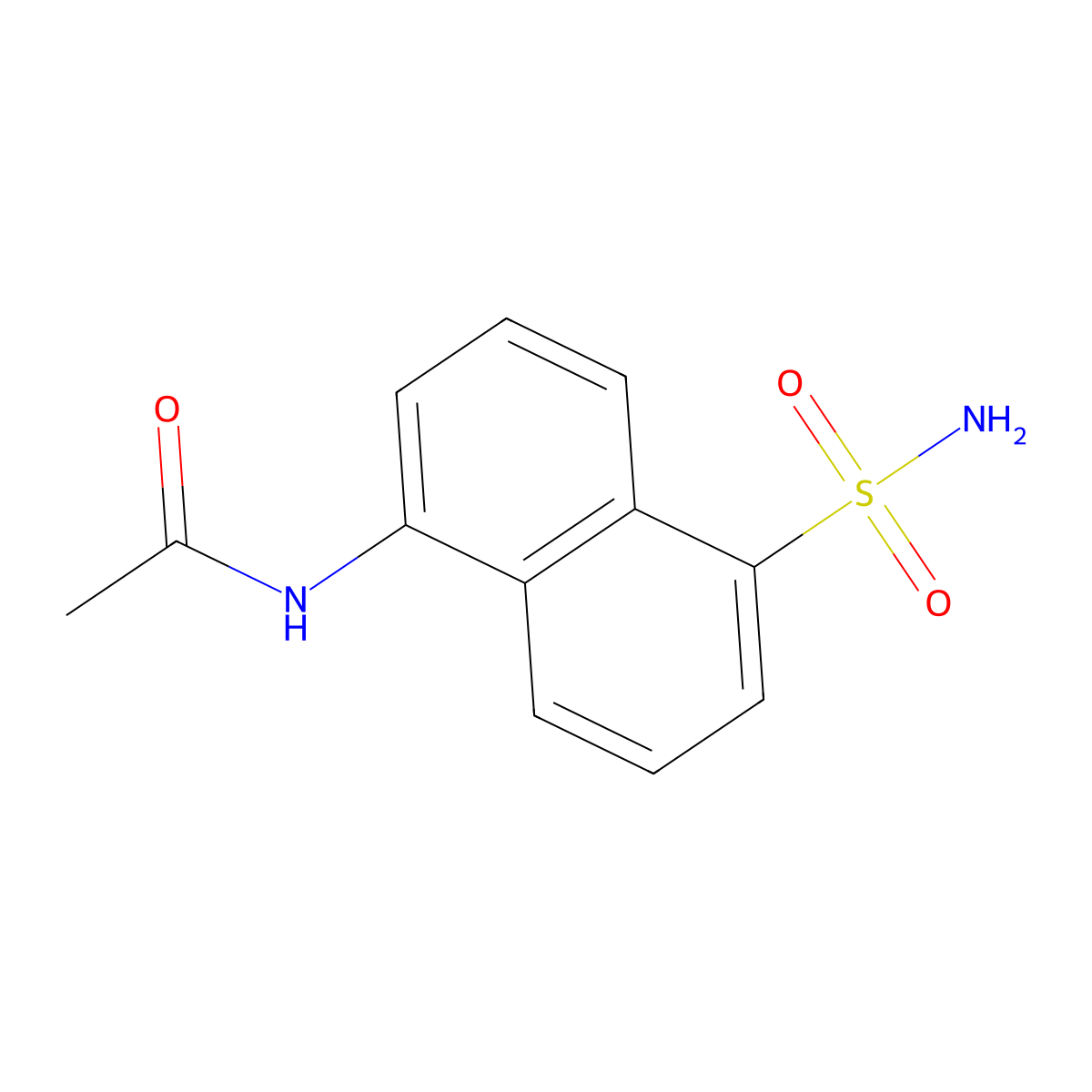 5-Acetamidonaphthalene-1-sulfonamide molecular structure, CAS 32327-48-3