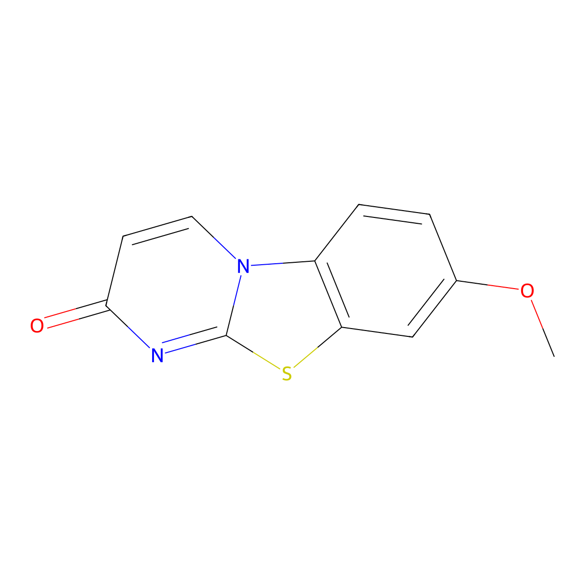 8-Methoxy-2H-benzo[4,5]thiazolo[3,2-a]pyrimidin-2-one molecular structure, CAS 32329-52-5