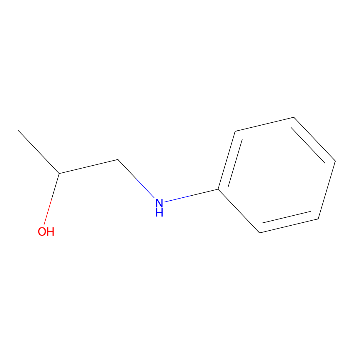 1-(Phenylamino)propan-2-ol molecular structure, CAS 3233-06-5