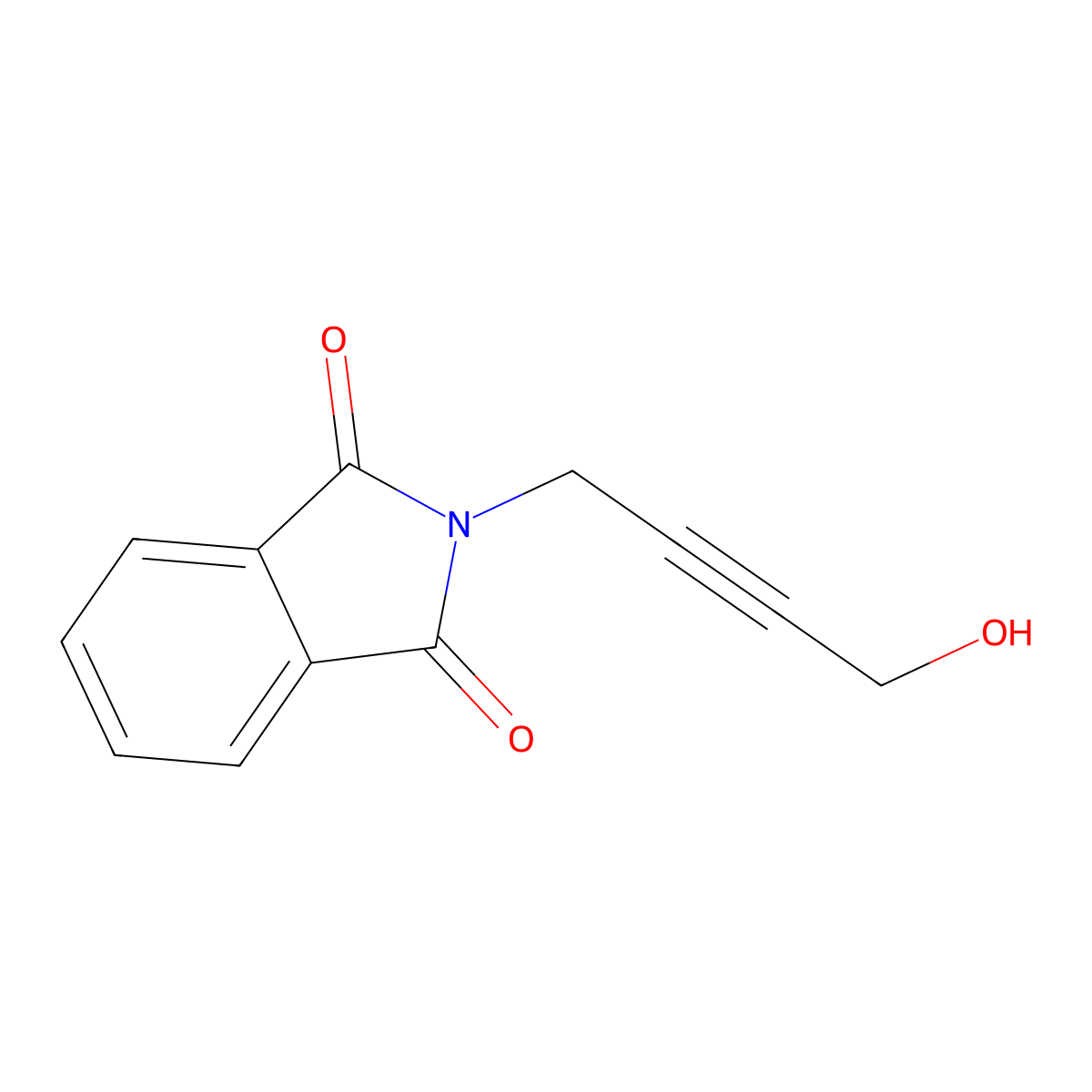 2-(4-Hydroxy-2-butynyl)isoindole-1,3-dione molecular structure, CAS 32331-81-0