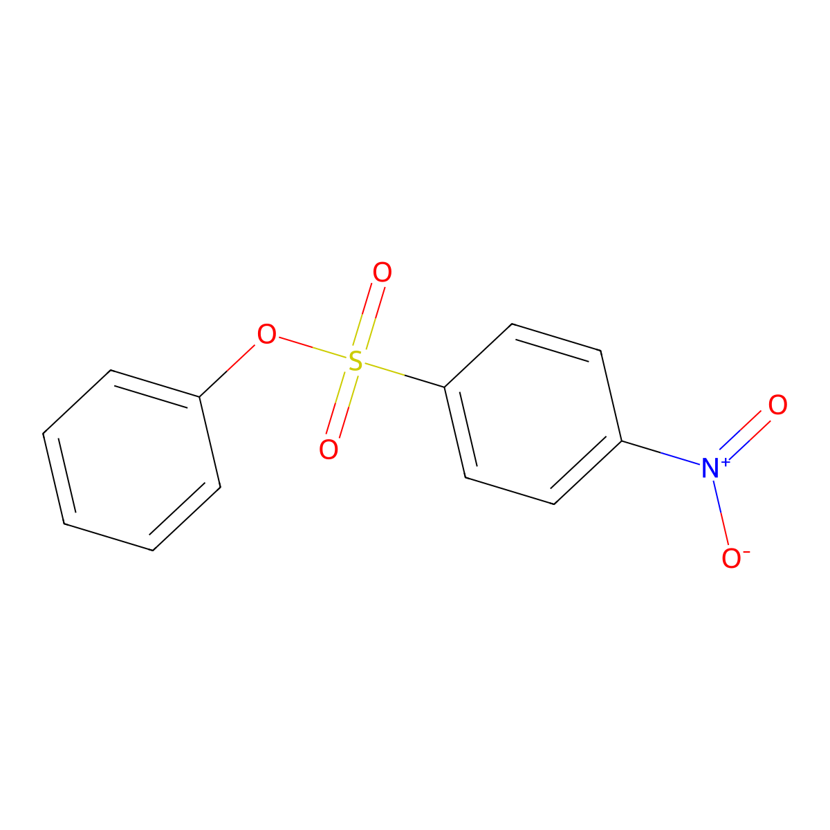 Phenyl 4-nitrobenzenesulfonate molecular structure, CAS 32337-46-5