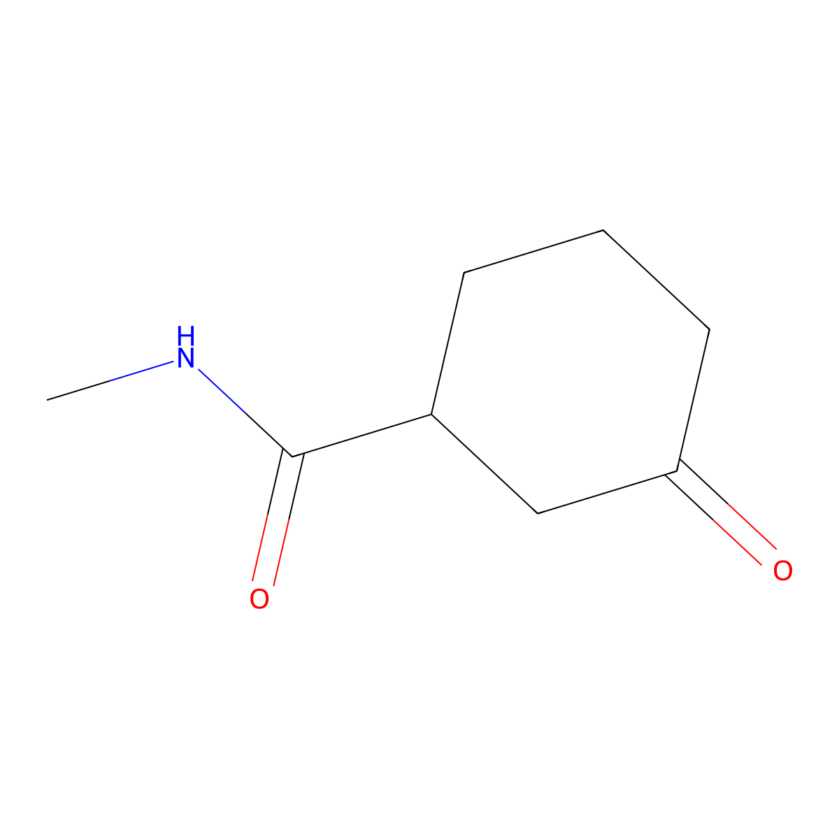 N-Methyl-3-oxocyclohexane-1-carboxamide molecular structure, CAS 32337-69-2