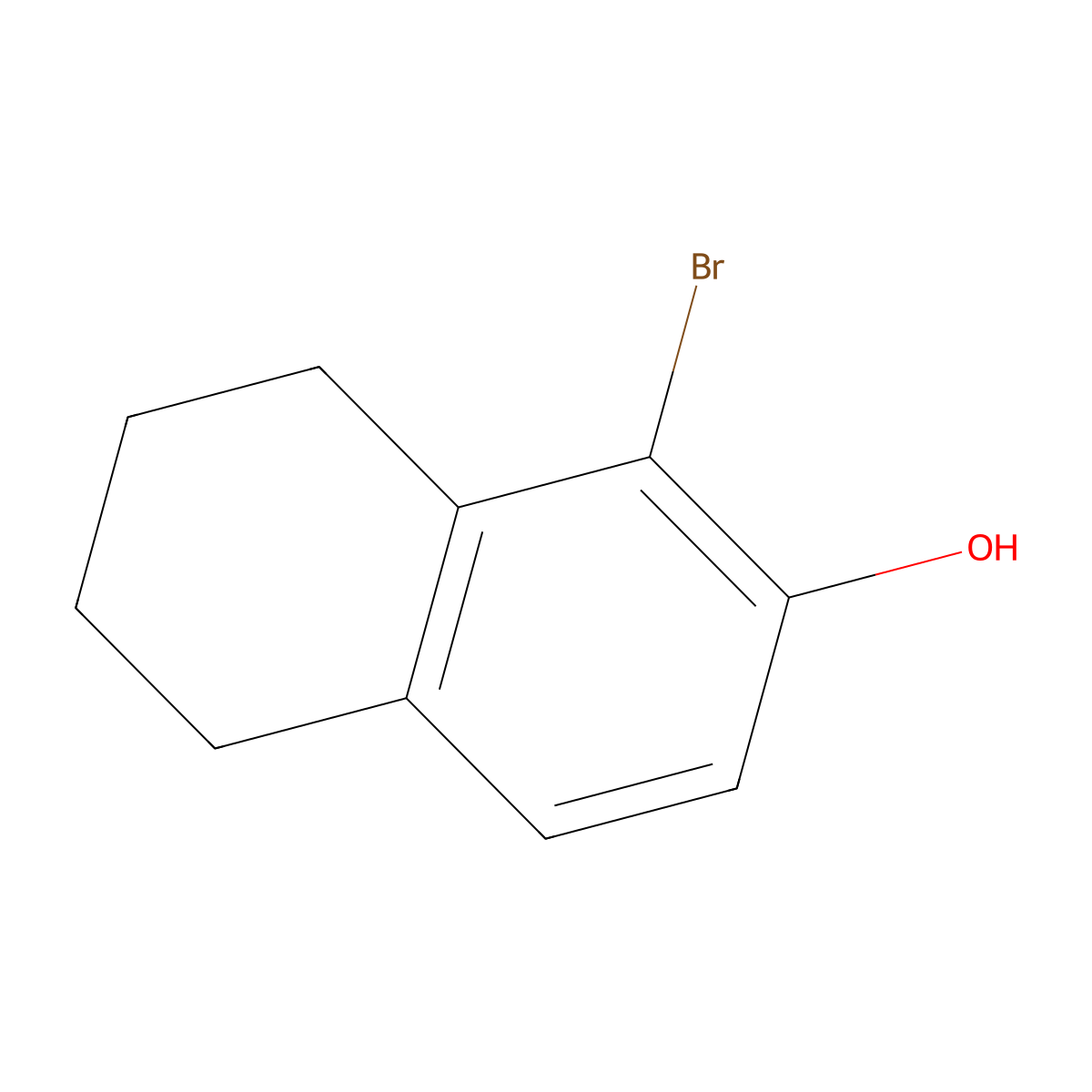 1-Bromo-5,6,7,8-tetrahydronaphthalen-2-ol molecular structure, CAS 32337-86-3