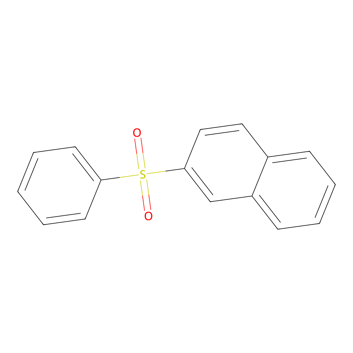 Naphthalene, 2-(phenylsulfonyl)- molecular structure, CAS 32338-05-9