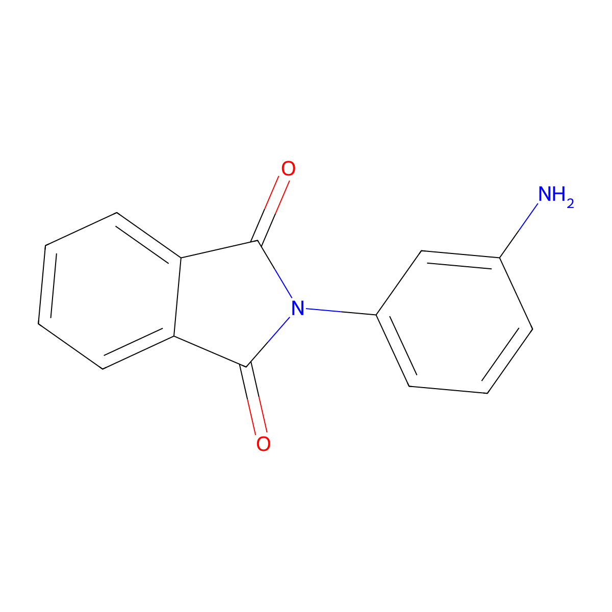 2-(3-aminophenyl)-2,3-dihydro-1H-isoindole-1,3-dione molecular structure, CAS 32338-22-0