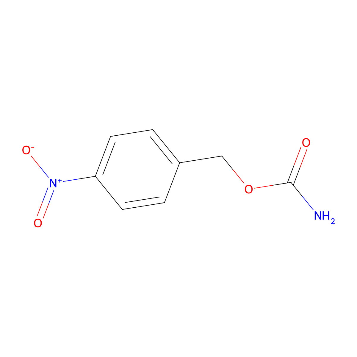 (4-Nitrophenyl)methyl carbamate molecular structure, CAS 32339-07-4
