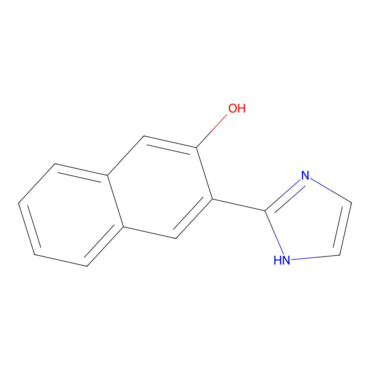3-(1H-Imidazol-2-yl)naphthalen-2-ol molecular structure, CAS 32339-68-7