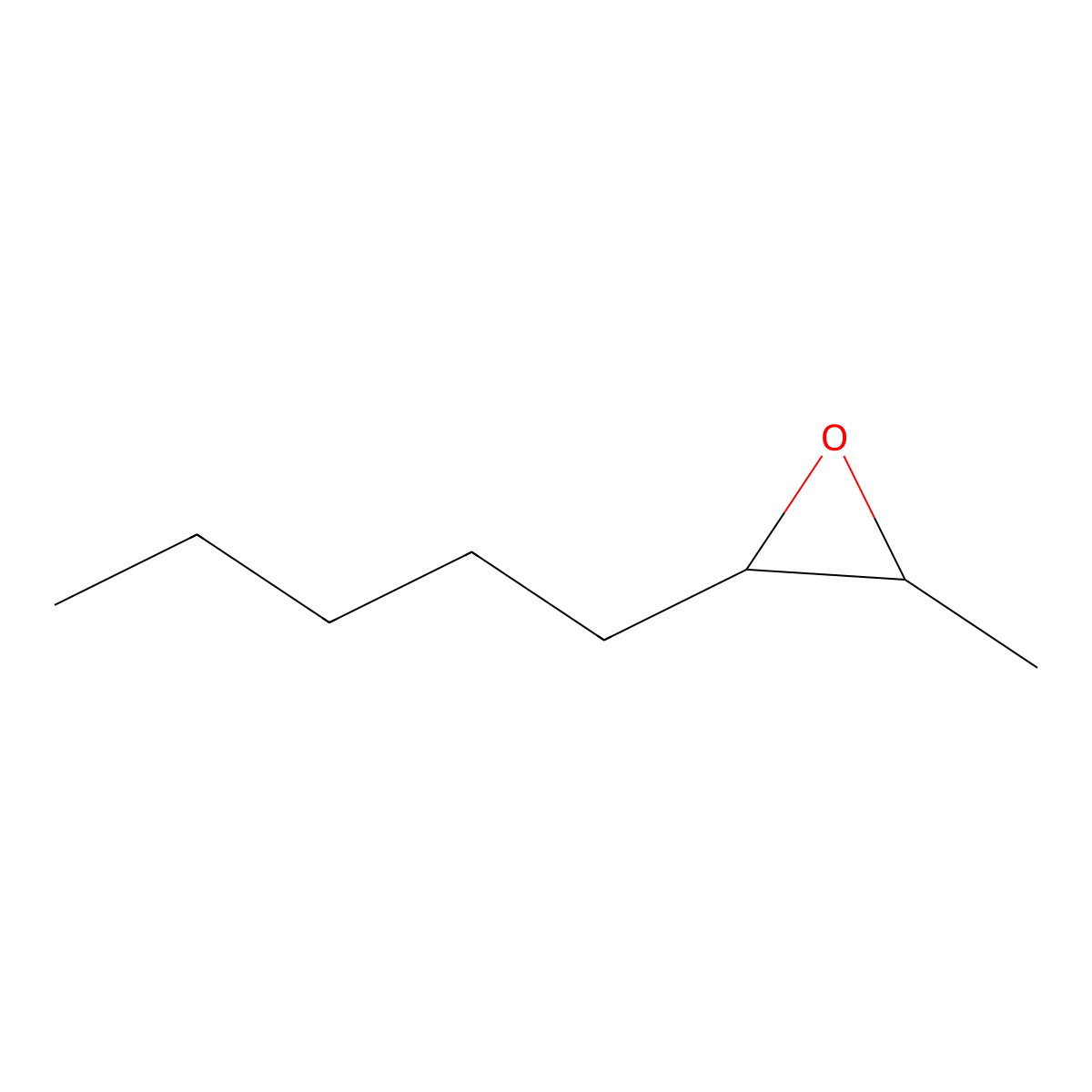 2-Methyl-3-pentyloxirane molecular structure, CAS 3234-26-2