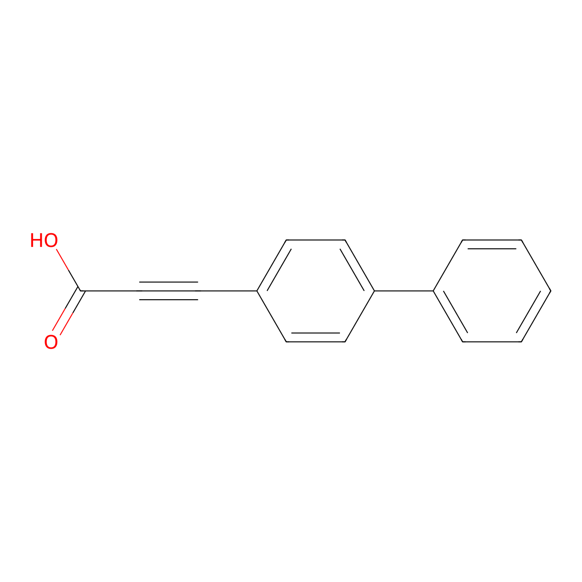 3-([1,1'-Biphenyl]-4-YL)propiolic acid molecular structure, CAS 32340-38-8