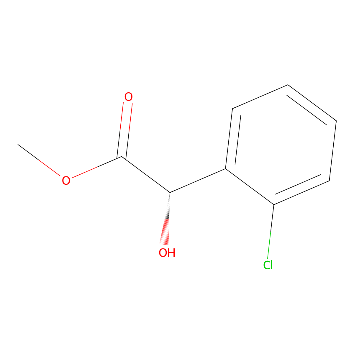 Methyl (S)-o-Chloromandelate molecular structure, CAS 32345-60-1