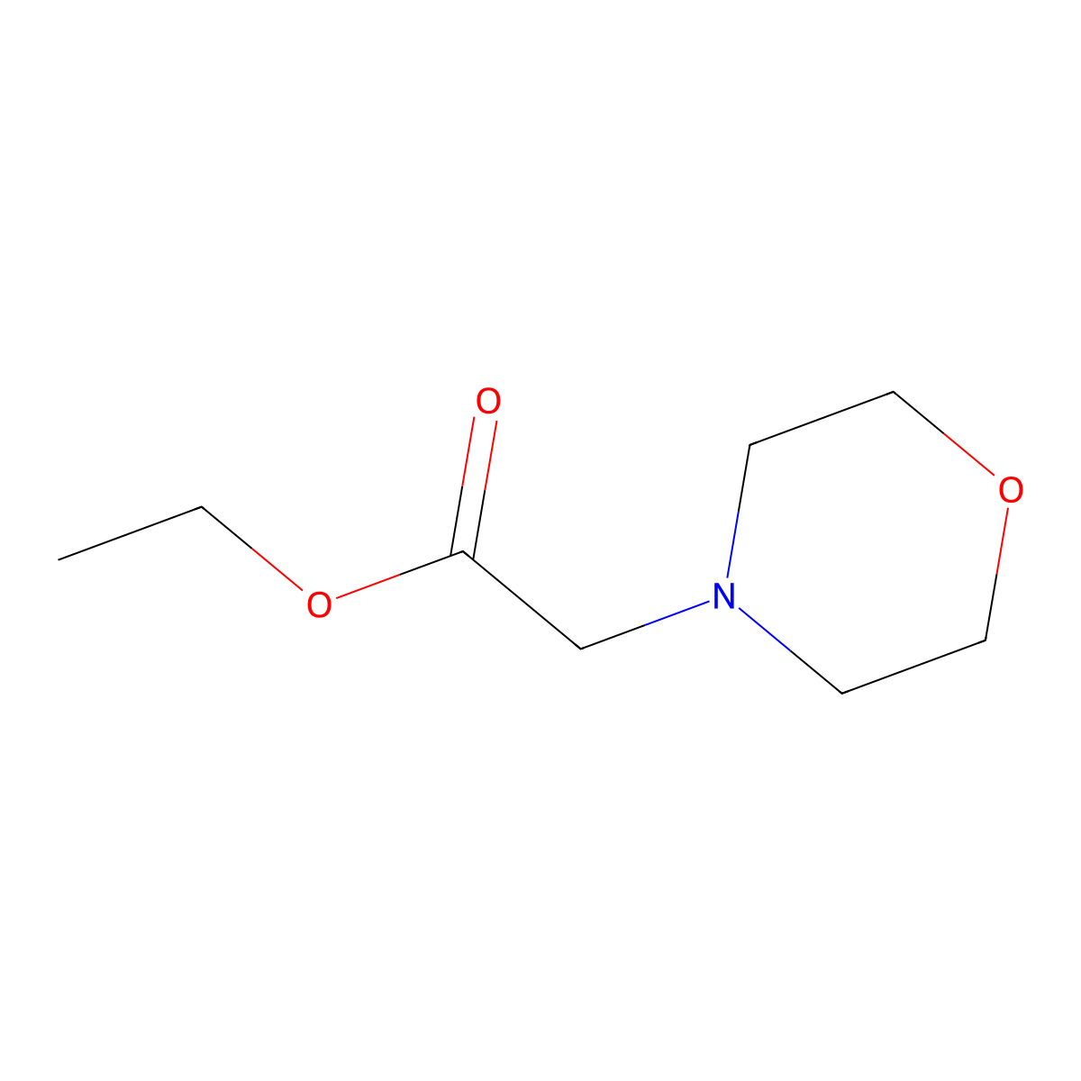 Ethyl 2-Morpholinoacetate molecular structure, CAS 3235-82-3