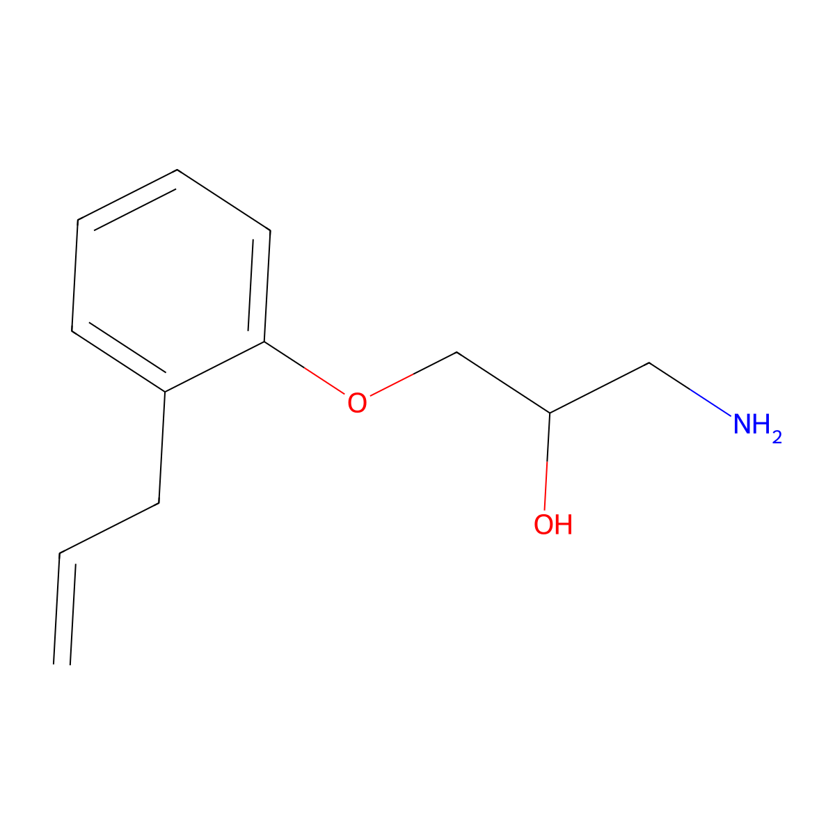 1-(2-Allylphenoxy)-3-aminopropan-2-ol molecular structure, CAS 32352-07-1