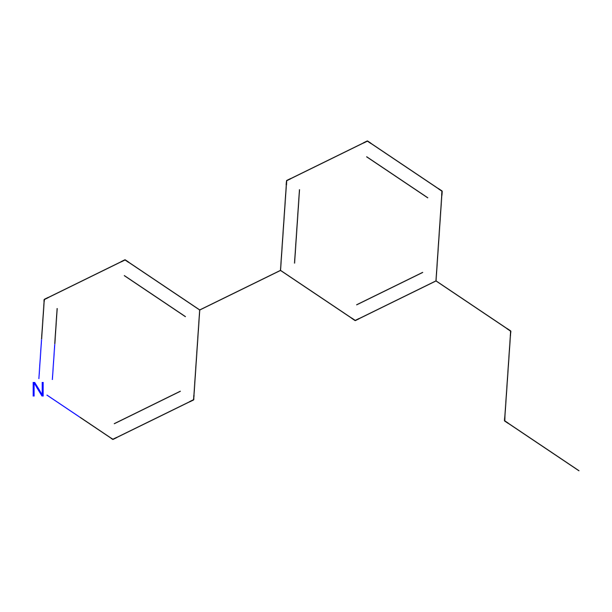 4-(3-Propylphenyl)pyridine molecular structure, CAS 32352-08-2