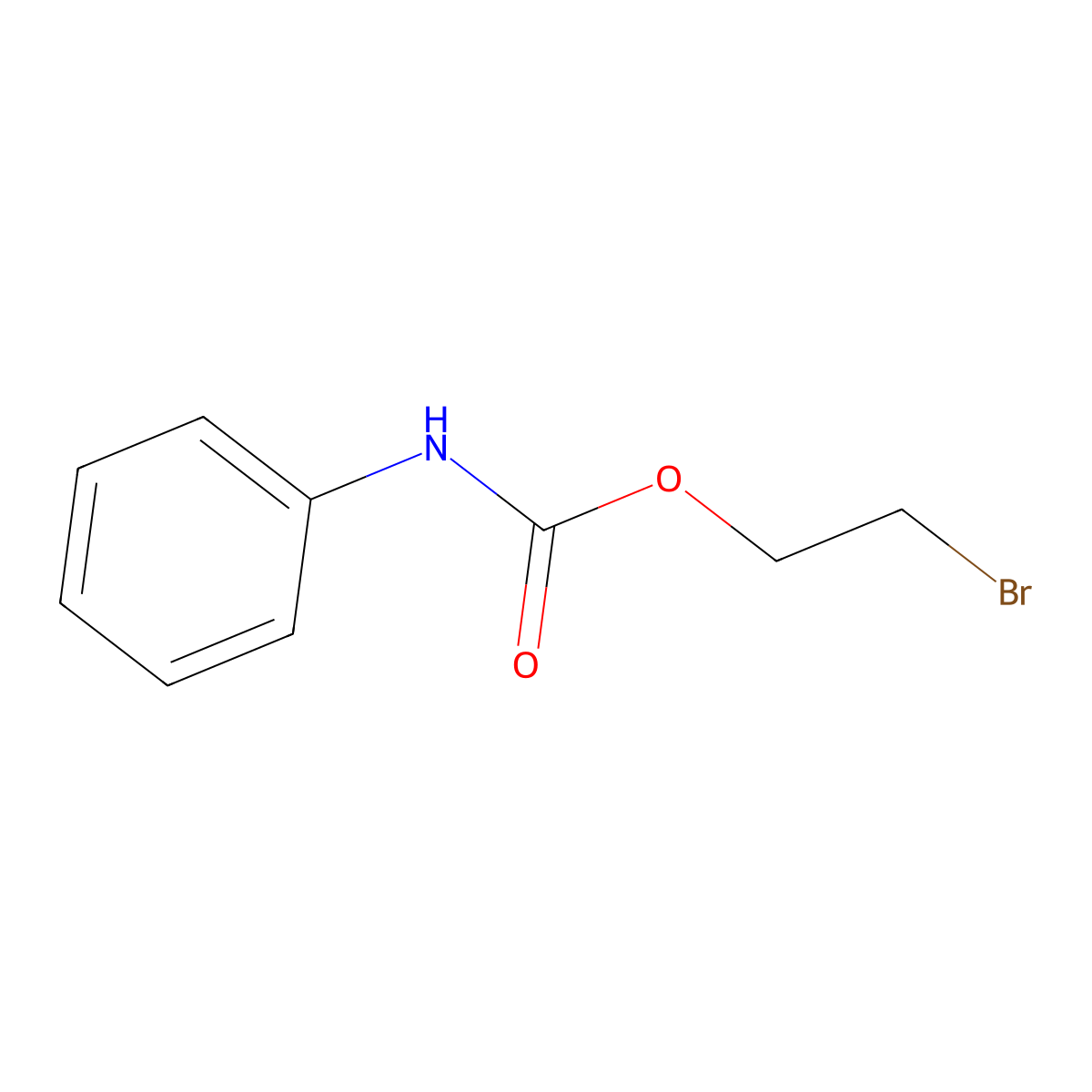 2-bromoethyl N-phenylcarbamate molecular structure, CAS 32353-12-1