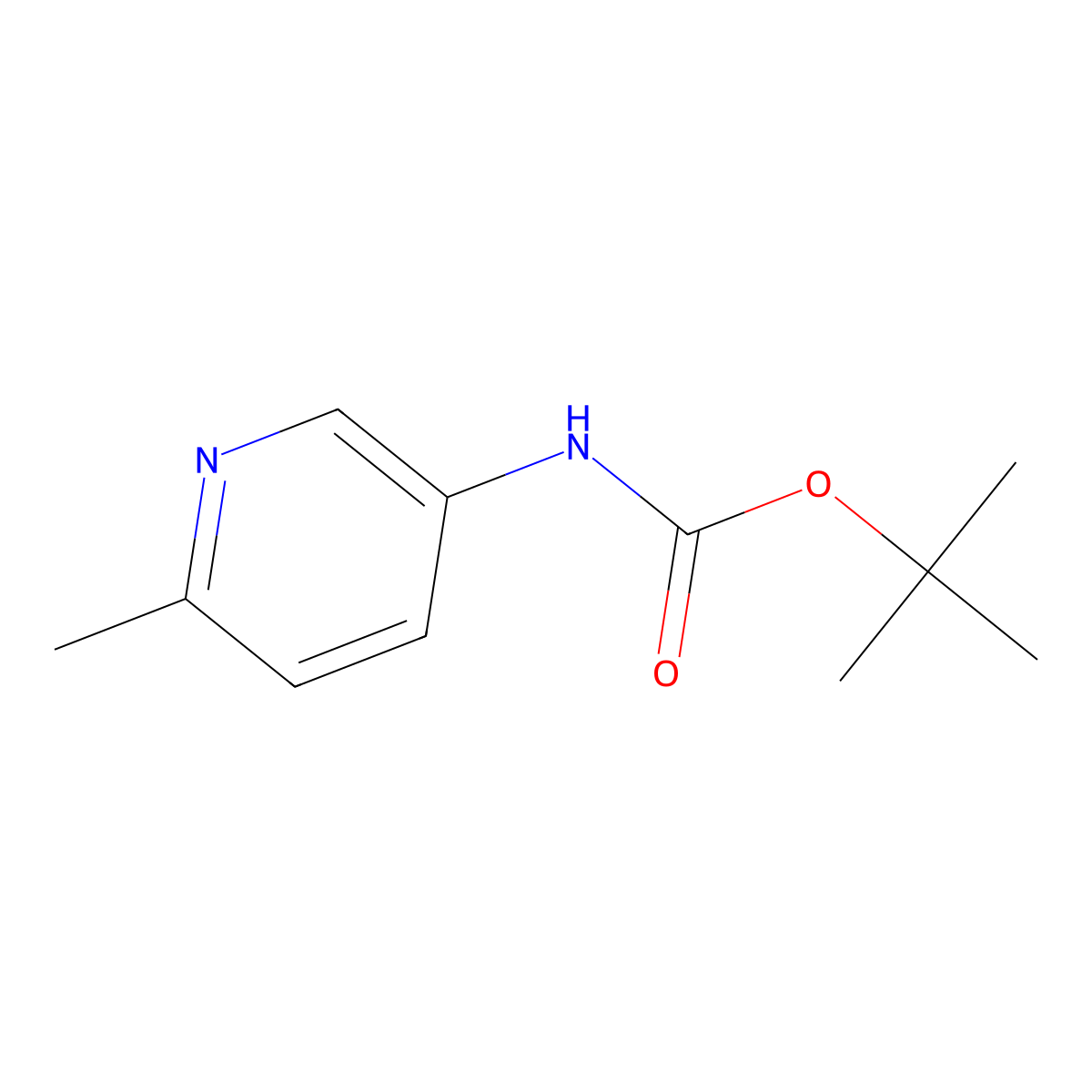 tert-Butyl (6-methylpyridin-3-yl)carbamate molecular structure, CAS 323578-37-6