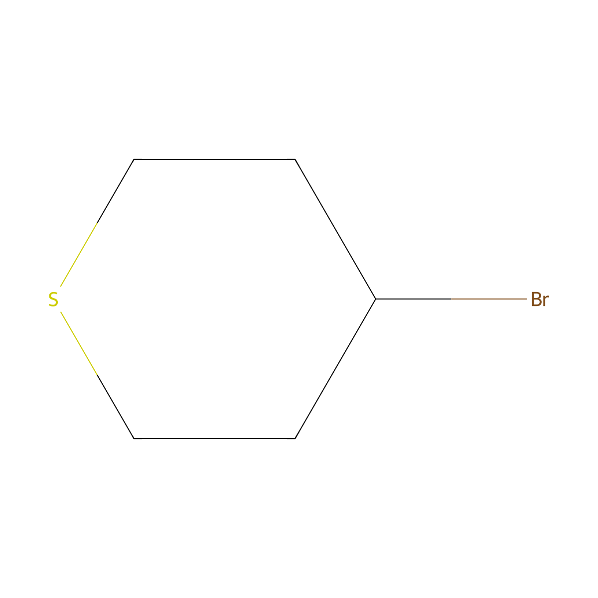 4-Bromothiane molecular structure, CAS 32358-88-6