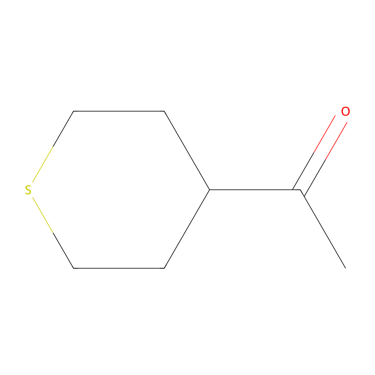 1-(Thian-4-yl)ethan-1-one molecular structure, CAS 32358-89-7
