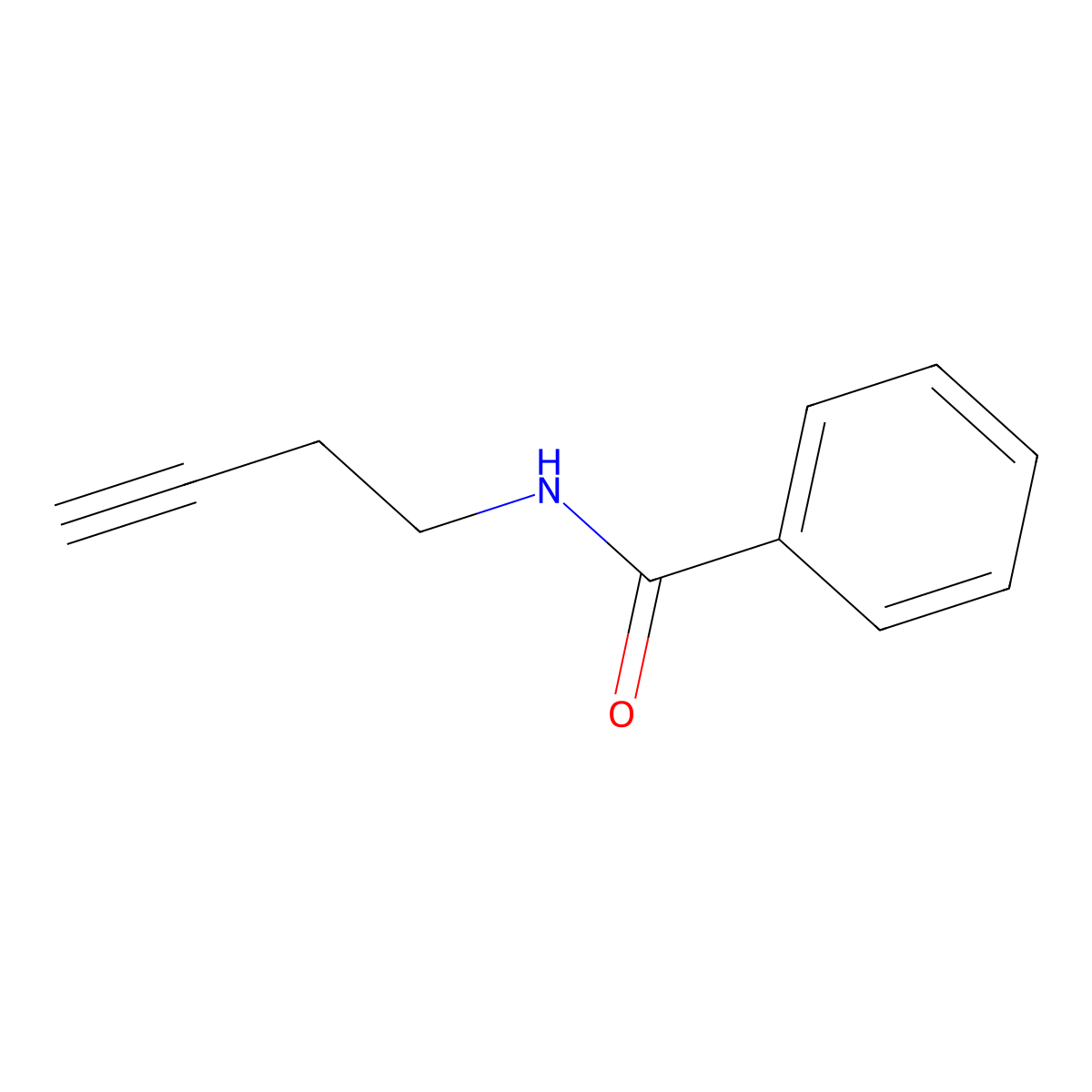 N-(But-3-yn-1-yl)benzamide molecular structure, CAS 323581-08-4