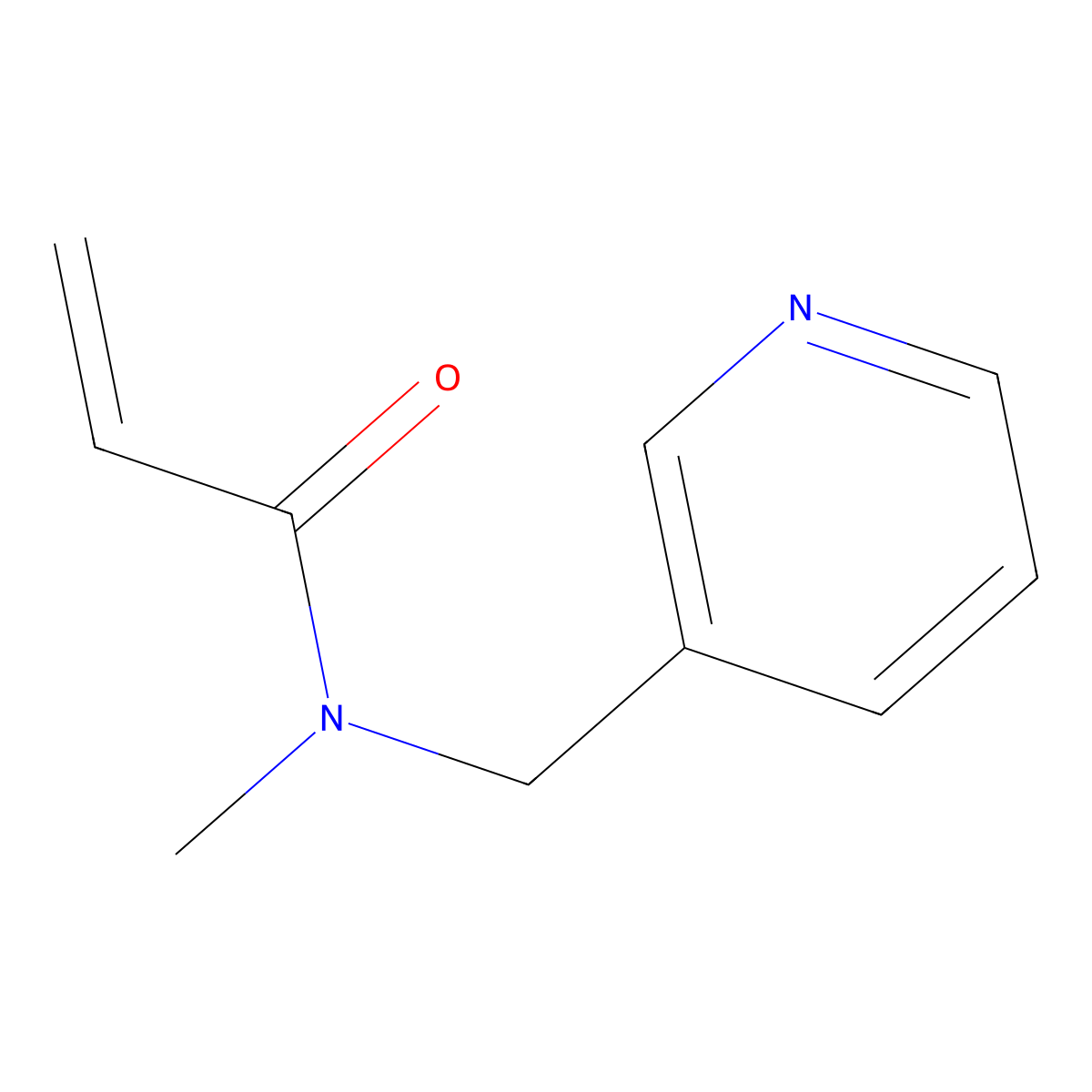 N-methyl-N-[(pyridin-3-yl)methyl]prop-2-enamide molecular structure, CAS 323581-13-1