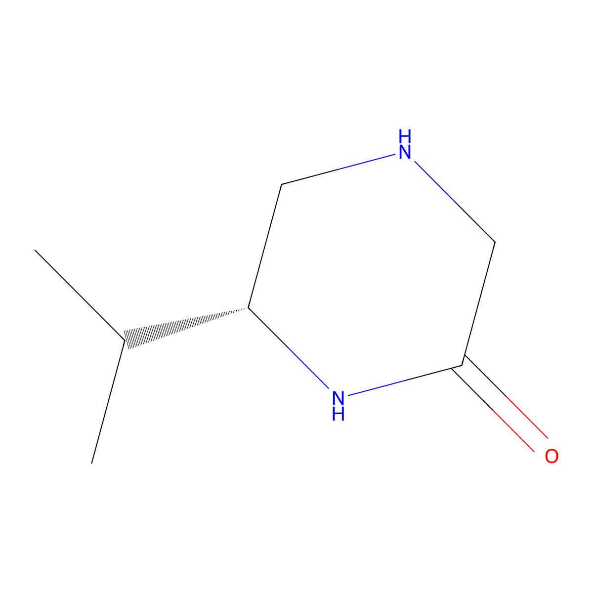 (R)-6-Isopropylpiperazin-2-one molecular structure, CAS 323592-61-6