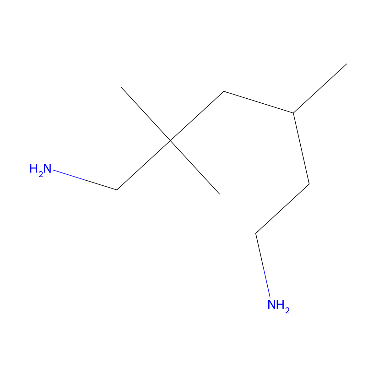 2,2,4-Trimethyl-1,6-hexanediamine molecular structure, CAS 3236-53-1
