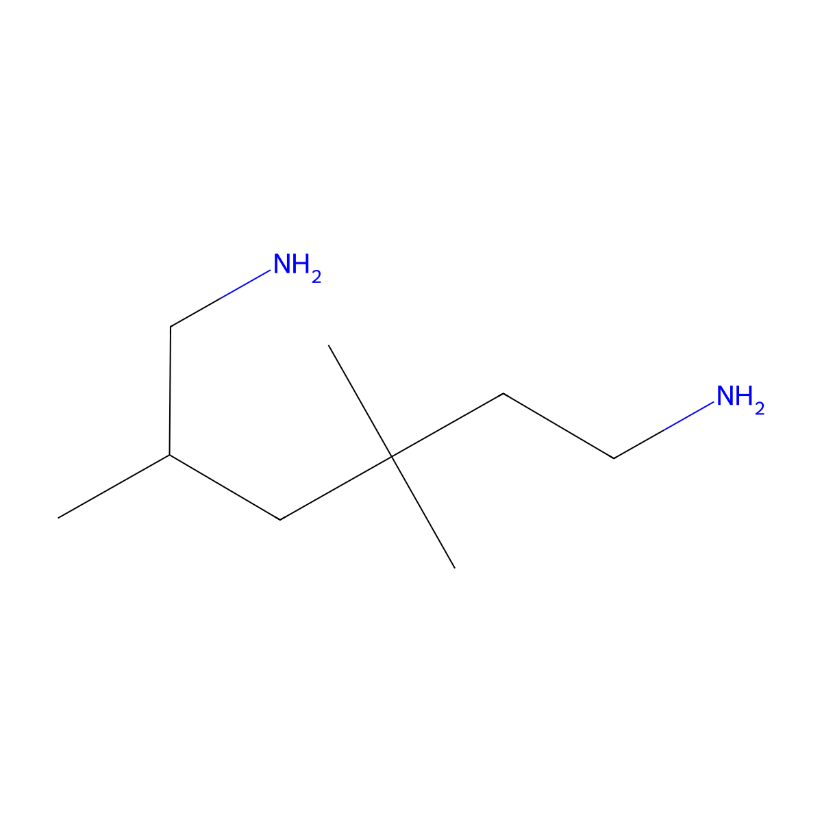 2,4,4-Trimethyl-1,6-hexanediamine molecular structure, CAS 3236-54-2