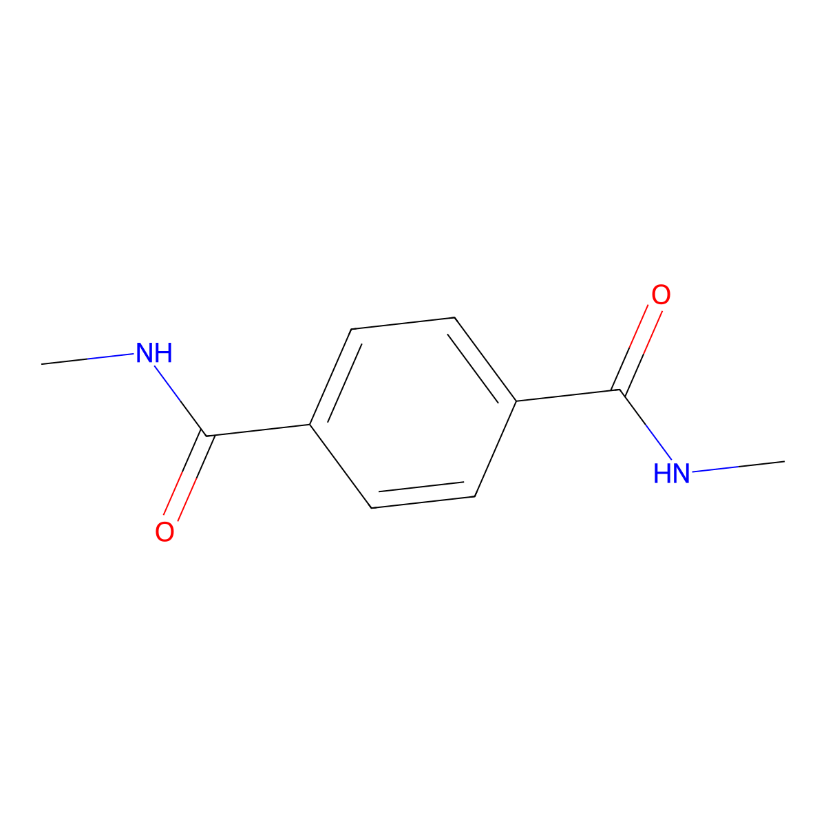 N1,N4-Dimethyl-1,4-benzenedicarboxamide molecular structure, CAS 3236-55-3